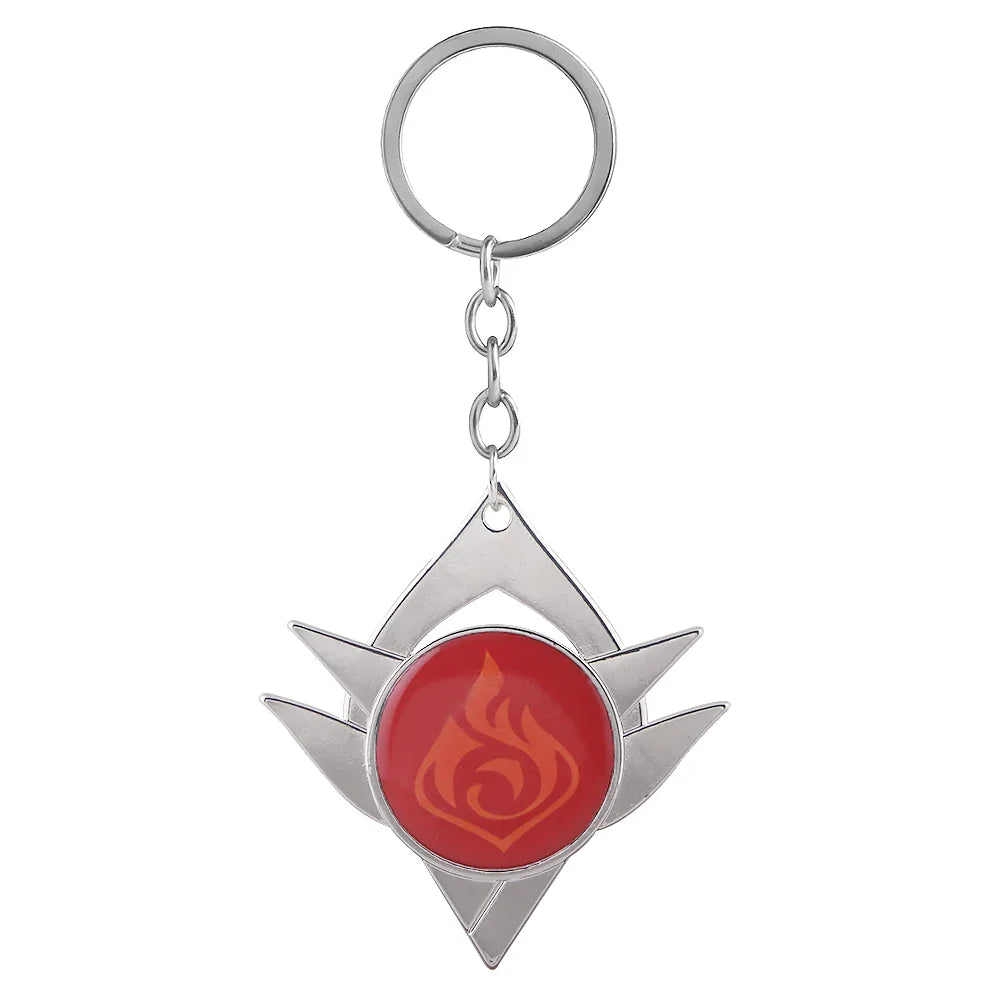 Genshin Impact Venti Eye Keychain 1:1 – Luminous Anime Cosplay Key Ring Backpack Pendant Gaming Accessories Gift