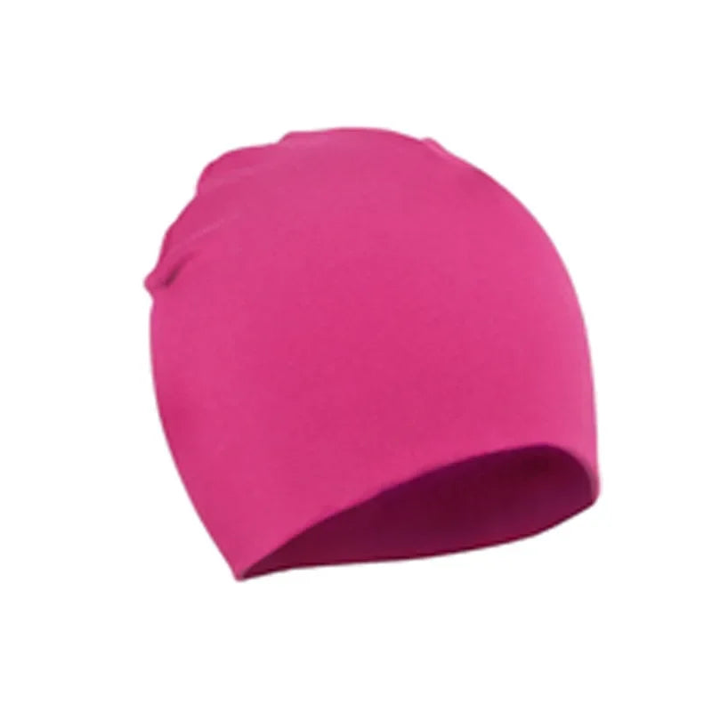Baby Cotton Beanie Hat - Soft Candy Color Cap for Newborns, Toddlers & Kids