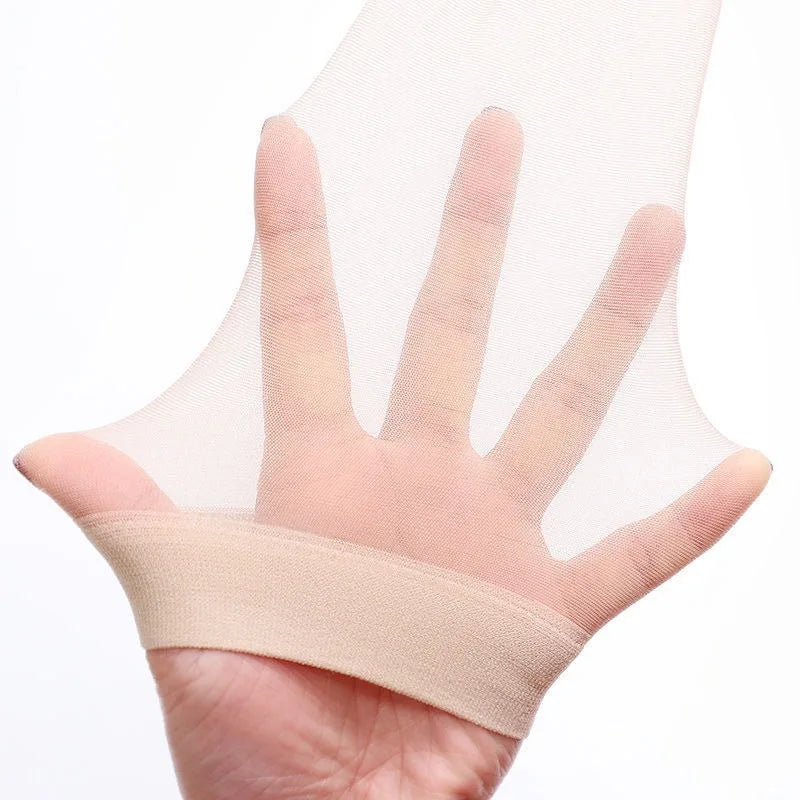 Women’s Ultra-Thin Nylon Knee-High Socks - 5 Pairs Sheer Stretch Stockings for Summer