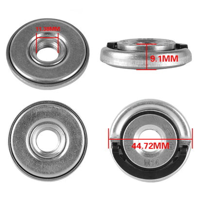 M14 Angle Grinder Quick Release Self-Locking Flange Nut - Pressing Plate Power Chuck for Efficient Grinding