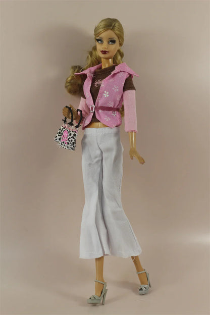 Handmade BABI CLOTHES Leather Overcoat – 11.5 Inch 30cm Doll BJD Outfit Accessories Gift