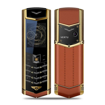 V9 Metal Body Luxury Bar Phone – Dual SIM, Bluetooth Dialer with Russian Keyboard for Seniors