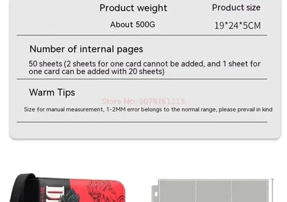 Anime Dragon Ball Card Album – 400/900pcs Storage Binder for Vegeta IV Game Cards, Kids Gift