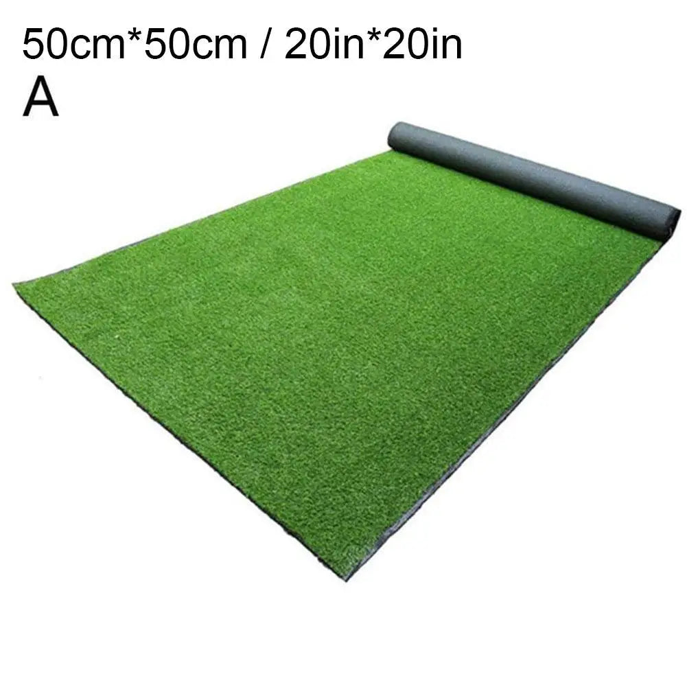 50×50/50×100cm Artificial Grass Mat - Thick Square Lawn Carpet for DIY Model Scenes & Railway Layouts