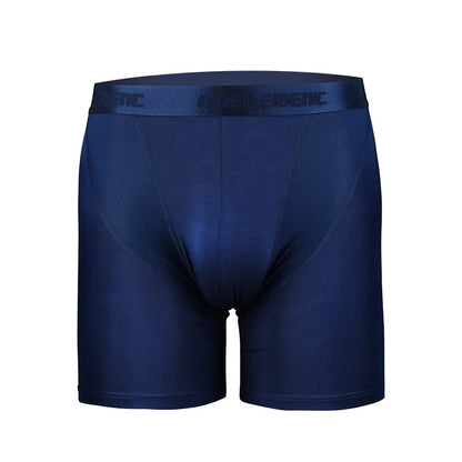 Men’s Sports Compression Boxer Briefs – Anti-Chafing Long Leg Modal Underwear, Quick-Dry Running & Fitness Performance Shorts