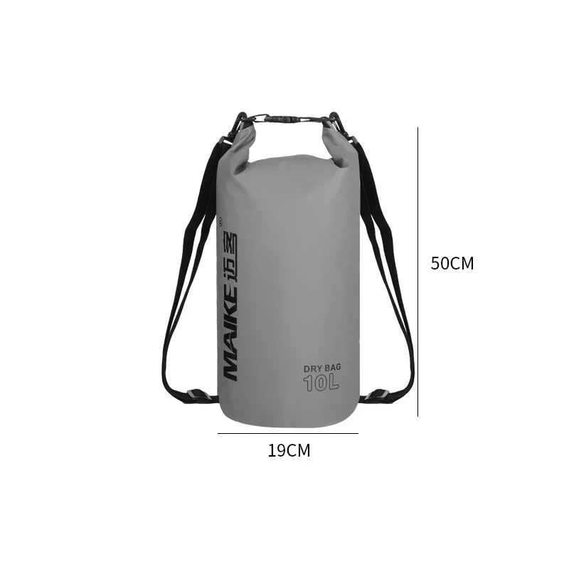 Waterproof Dry Bag Backpack - 5L/10L/15L Outdoor Storage Bag for Swimming, Rafting, Kayaking & Trekking