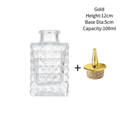 Vintage Glass Cocktail Bitters Bottles — Stainless Steel Cap Seasoning & Bar Accessories for Kitchen & Bartender Use