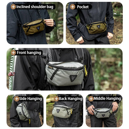 Waist Bag for Outdoor Sports – Lightweight Hiking, Cycling & Mountaineering Mobile Storage, Travel Backpack Expansion Pack