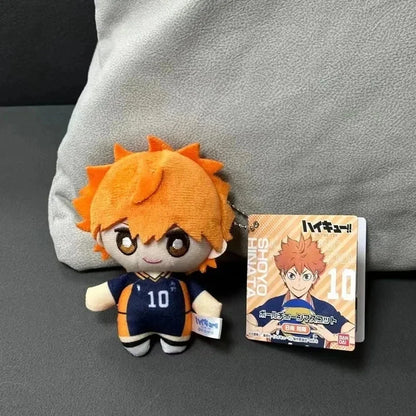 10cm Mini Haikyuu Plush Keychain – Hinata, Kageyama, Nishinoya Volleyball Stuffed Doll Toy Gift