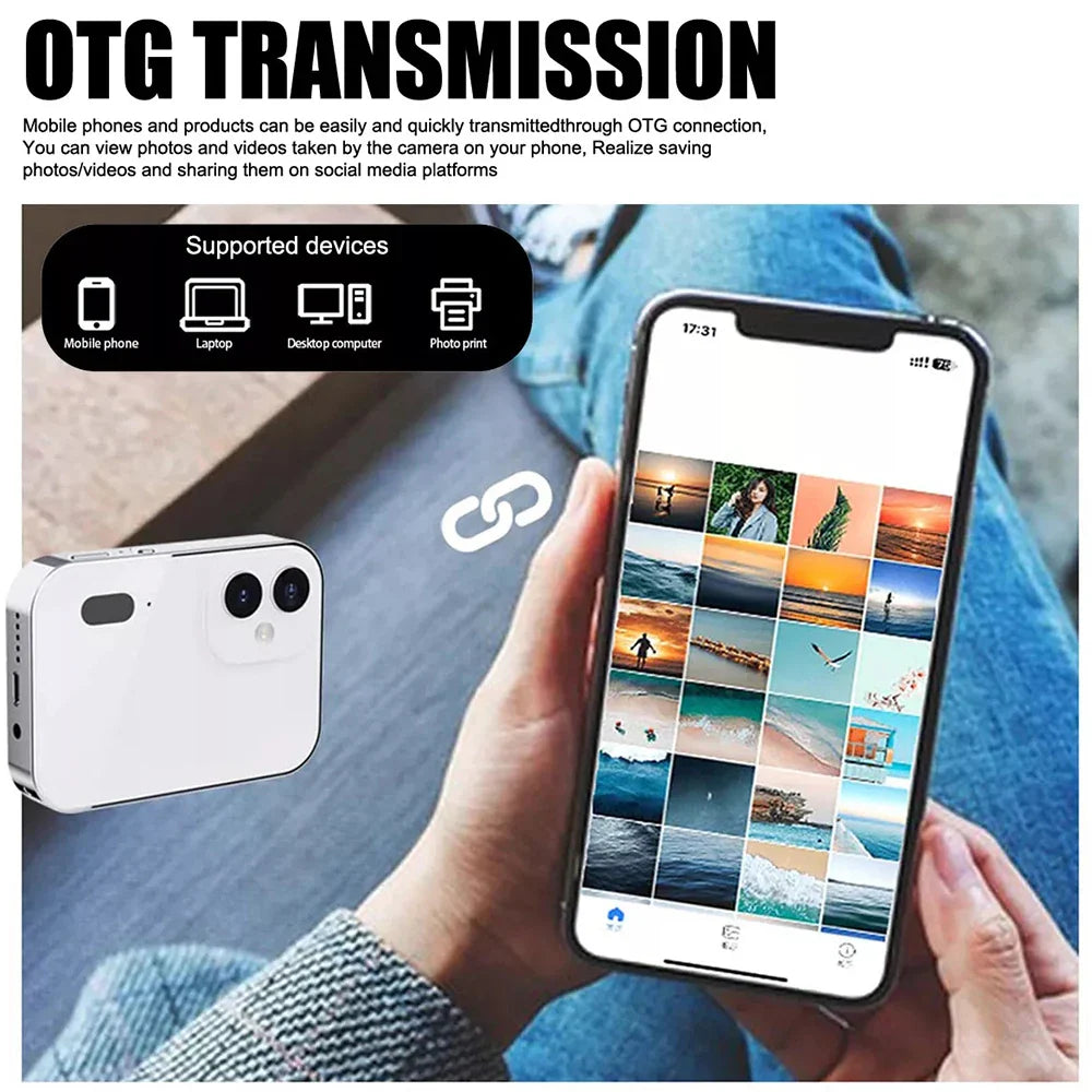 New 4K Digital Camera – Night Vision, Triple Lens, 3-Inch HD Touch Screen, 64MP, OTG Transmission, 3600mAh Battery
