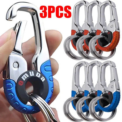 Stainless Steel Car Key Buckle - High-Quality Key Ring Key Chain Hook, Outdoor Carabiner Climbing Keyfob for Men, Gift