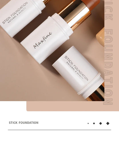 MAXFINE Foundation Stick – Long-Lasting, Blendable Creamy Formula for Shine-Free, Natural Finish – Cruelty-Free