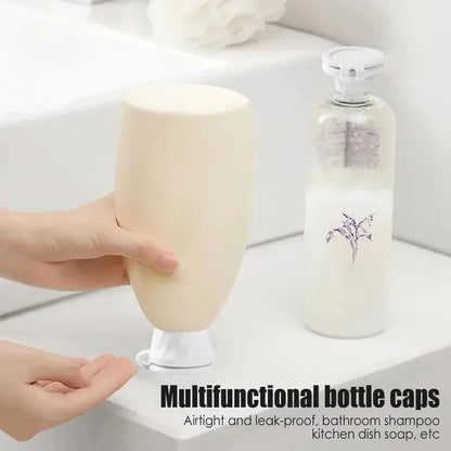 3/6PCS Bottle Emptying Caps with Adapters – 3 Sizes Inverted Flipping Bottle Transfer Connectors