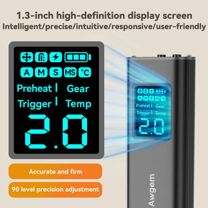 Awgem Portable Handheld Spot Welder – DIY Adjustable 99-Gear Welding Machine for 18650 Lithium Batteries