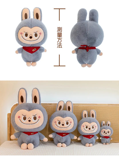 Rabbit Labubu Plush Toy — Cute Cartoon Soft Doll Pillow for Kids Gifts