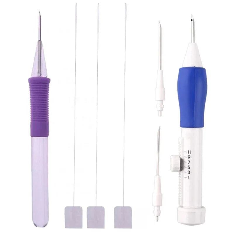 50-Color Embroidery Thread Kit with Punch Needle Set – 3 Needles, 2 Threaders for DIY Sewing & Stitching Crafts