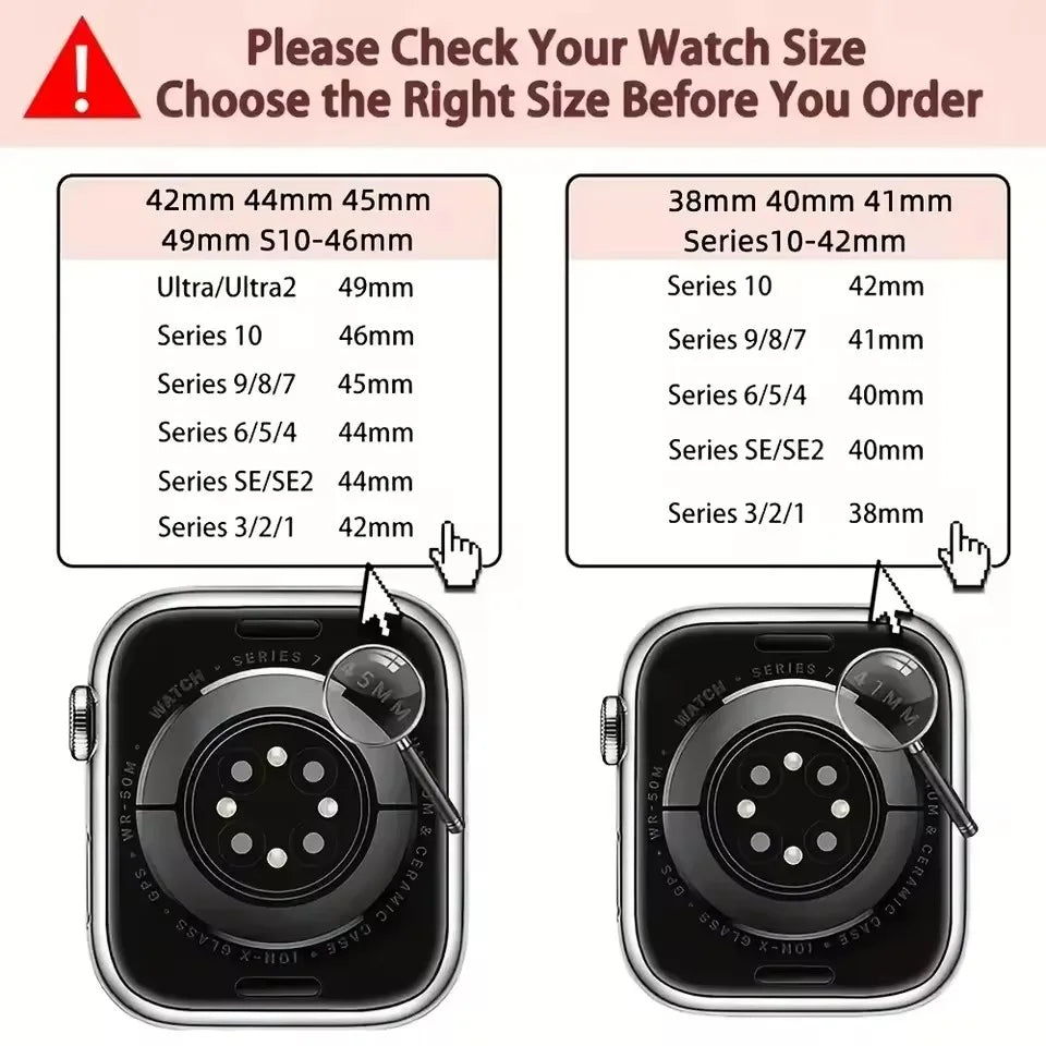 Magnetic Silicone Strap for Apple Watch — Fits Ultra 2 & Series 11–3 (40–49mm)