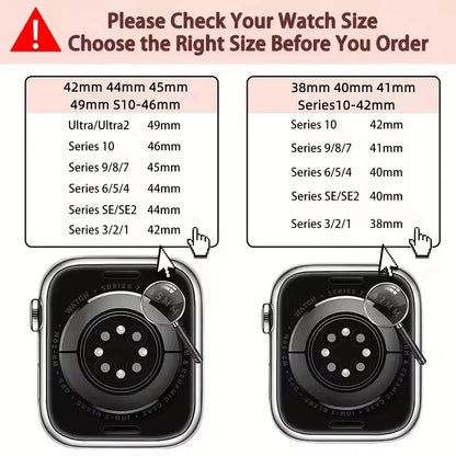 Magnetic Silicone Strap for Apple Watch — Fits Ultra 2 & Series 11–3 (40–49mm)