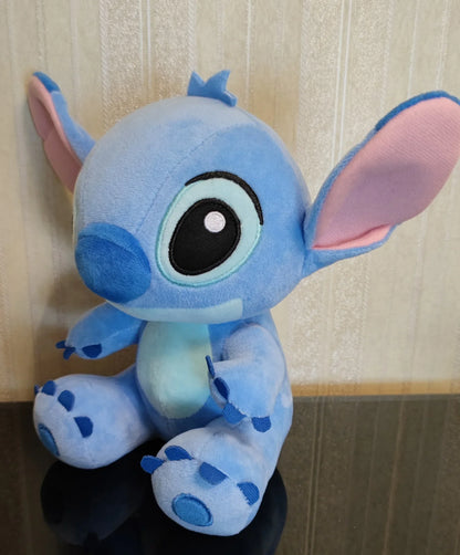 Disney Lilo & Stitch Plush Toy – Blue & Pink Stuffed Cartoon Dolls for Kids, Anime Soft Toy Christmas Gift