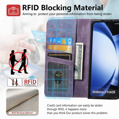 2-in-1 Detachable Leather Wallet Case for Samsung Galaxy Z Fold 6/5/4/3 – Zipper Card Slot Cover 5G Compatible