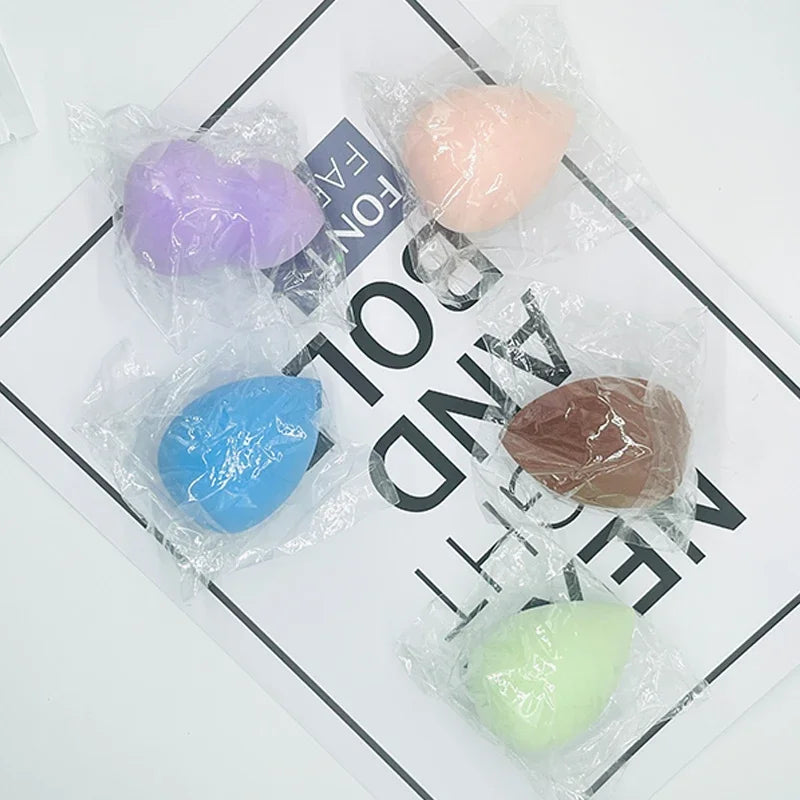 Women's Cosmetic Powder Puff — Water Drop Shaped Makeup Sponge for Smooth Foundation Blending & Beauty Application