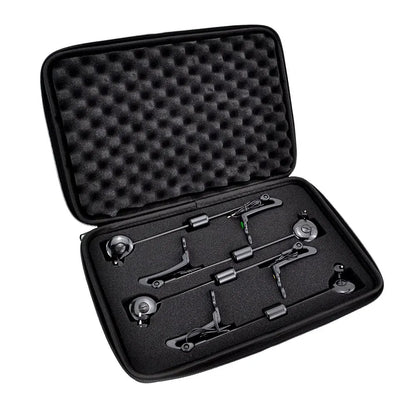 Hirisi LED Carp Fishing Swingers - 4 Color Drop Off Indicator Set in Zipped Case, Carp Fishing Equipment B2022