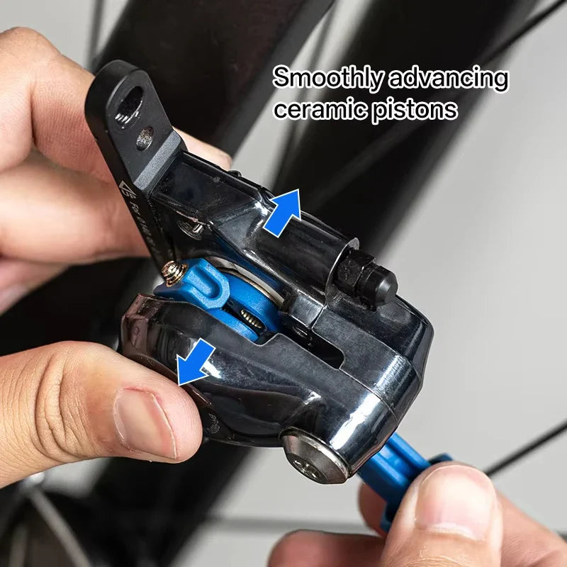 Durable Steel Bike Brake Pad Spreader Tool — 360° Rotatable Hydraulic Disc Caliper Piston Reset & Extension Tool