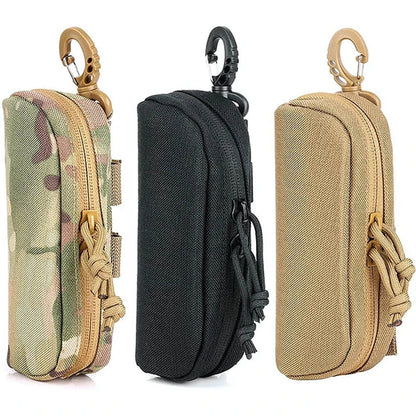 Tactical MOLLE Shockproof Eyeglass Case – Portable 1000D Nylon Protective Hunting Sunglasses Box