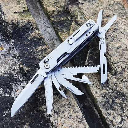 Combination Multitool Folding Knife - Scissors, Detachable Outdoor Pocket Knife, EDC Emergency Hand Tools, Multipurpose Knife