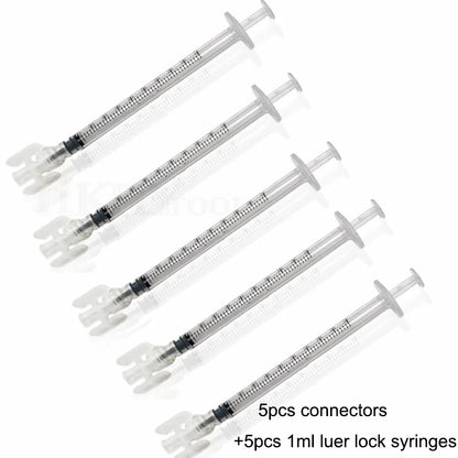 Disposable Luer Lock Syringe Connector – Transparent Sterile Leak-Proof Adapter for Double Luer Lock Syringes