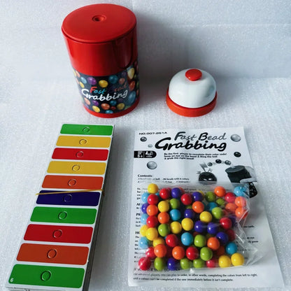 Fast Bead Grab Board Game — Two-Player Strategy Game with Bells, Fun Interactive Game for Kids & Adults