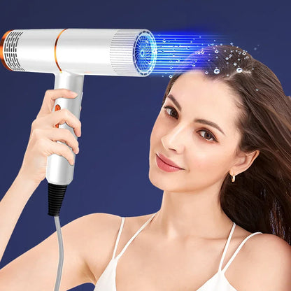 Anion Professional Hair Dryer — High-Speed Electric Turbine with Fast Drying & Thermostat