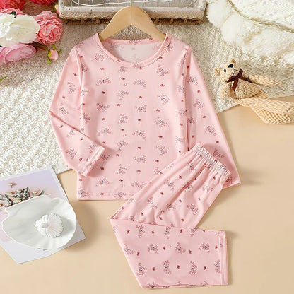 Kids' 2-Piece Summer Outfit Set - Cute Short Sleeve Top and Shorts for Boys & Girls