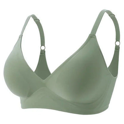 Latex Jelly Seamless Bras for Women – Wireless, Removable Padded Bralette, Comfortable One-Piece Brassiere for Sleep