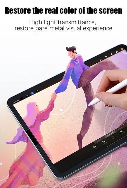 2PCS Paper-Like Screen Protector for iPad (10th Gen, Pro 11/12.9, Air 5/4, Mini 6, 7-9th Gen)
