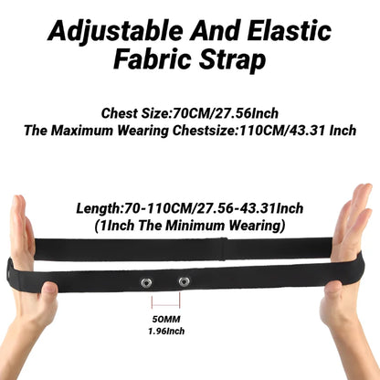 Heart Rate Monitor Replacement Strap – Compatible with Polar, Wahoo, Garmin & Coospo Chest Bands