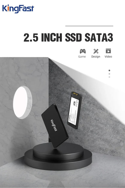 KingFast 2.5" SATA 3 SSD – 120GB, 128GB, 240GB, 256GB, 480GB, 512GB, 1TB Internal Solid State Drive for Laptop & Desktop PC   2/2