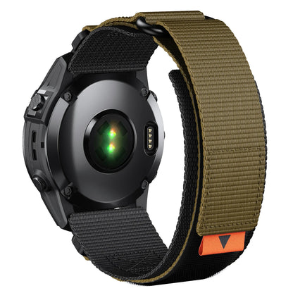 Nylon Quick Fit Loop Strap for Garmin Fenix & Forerunner — 22mm, 26mm Bands for Fenix 7X/7 Pro/6X/6/5X/5 Plus, Tactix 7, Forerunner 965/955, Enduro 2