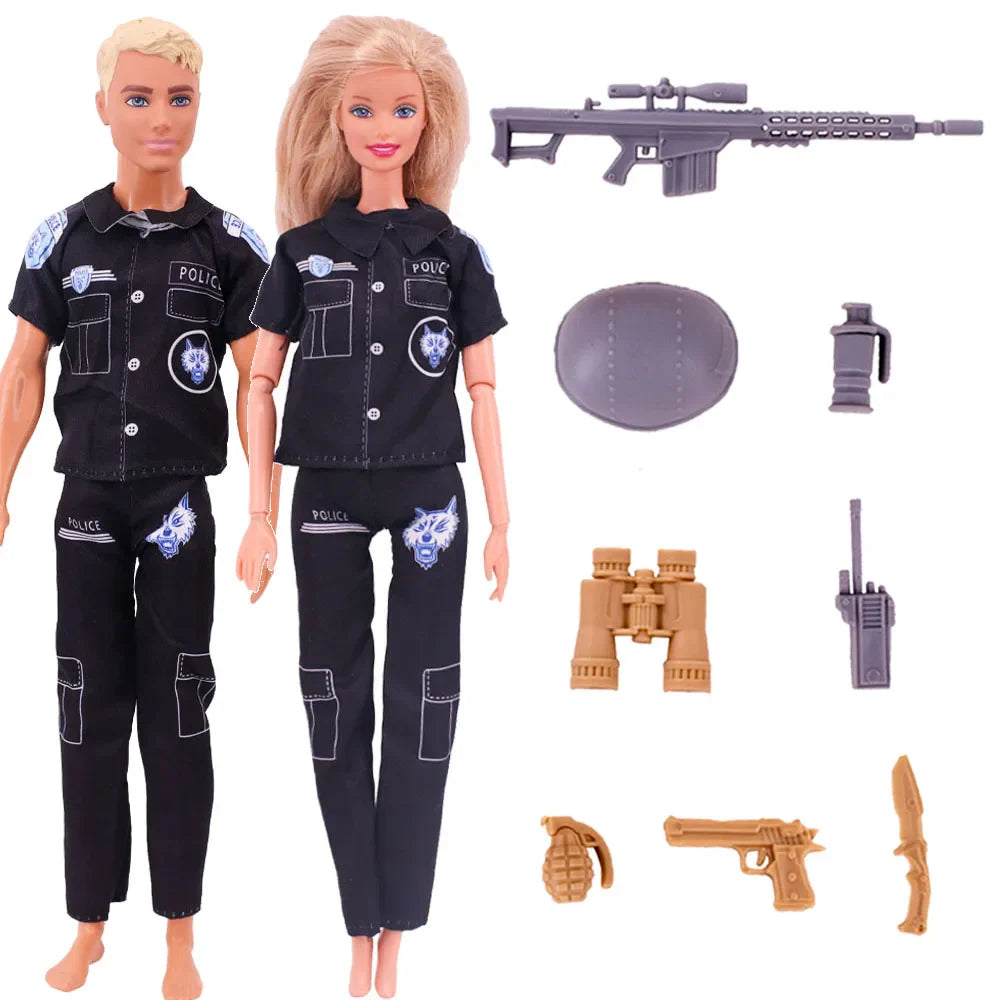 Ken Doll Accessories Set – Clothes, Shoes, Surfboard, Guitar, Violin & More for Kids Birthday Gift