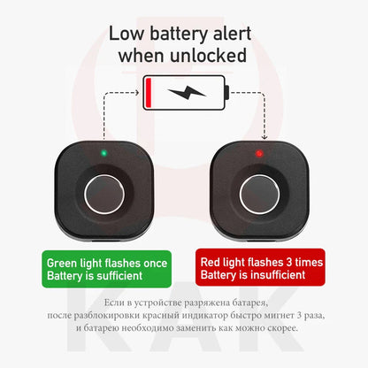KAK Biometric Fingerprint Lock: Keyless Smart Cabinet & Drawer Lock - Anti-theft Door Hardware with Long Standby Time