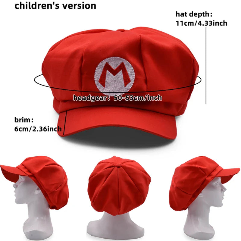 Anime Mario & Luigi Plush Hats — Kawaii Cappy, Princess Peach, Waluigi, Wario & Mushroom Stuffed Dolls, Birthday Gifts for Kids