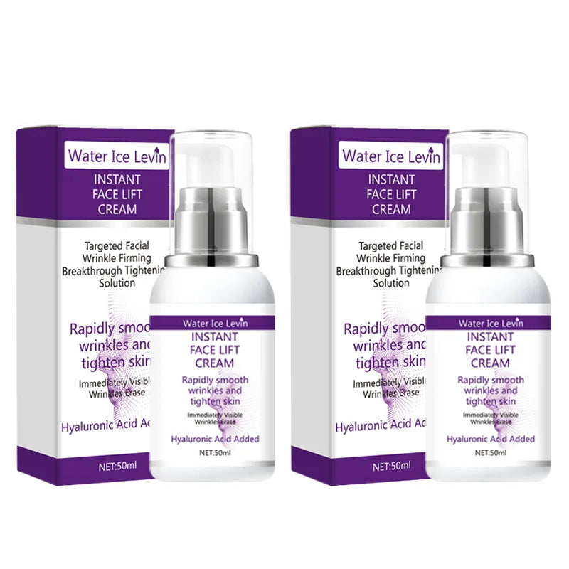 Hyaluronic Acid Instant Face Lift Cream – Anti Wrinkle Firming Skin Tightening Moisturizer for Youthful Glow