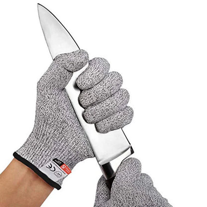 Grade 5 Cut Resistant Gloves – HPPE Safety Gloves for Kitchen, Glass Cutting & Gardening Protection