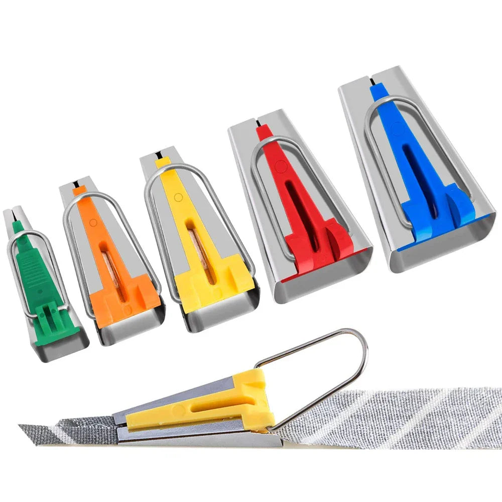 DIY Splicing Cloth Fabric Bias Tape Maker Tool: Quilting & Sewing Edging Device - 6mm to 25mm Width Options