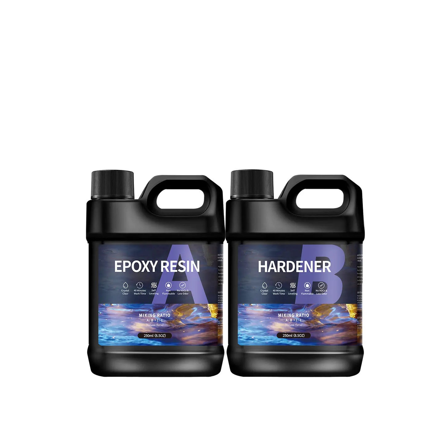 500/1000ml AB Epoxy Resin Glue Set – 1:1 High Adhesive Crystal Clear Resin for Jewelry Making & DIY Crafts
