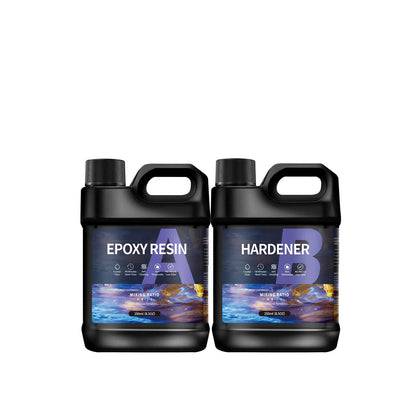 500/1000ml AB Epoxy Resin Glue Set – 1:1 High Adhesive Crystal Clear Resin for Jewelry Making & DIY Crafts