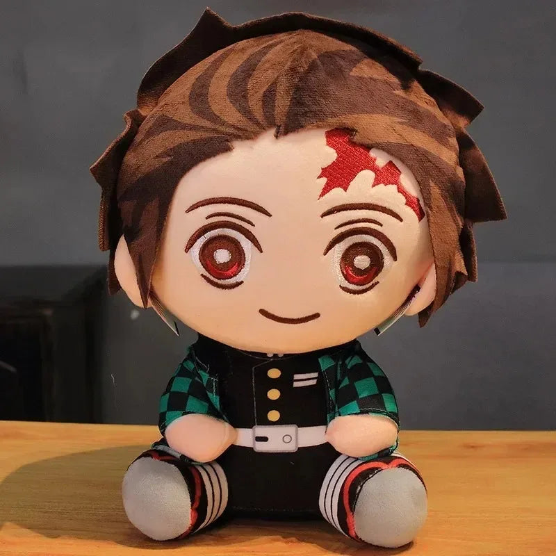 20cm Demon Slayer Plush Dolls — Cute Kimetsu No Yaiba Tanjirou, Nezuko, Zenitsu & Kyoujurou Anime Toys for Kids Gifts