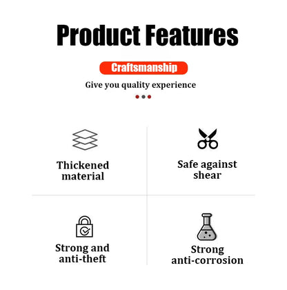 Multifunctional Keyed Padlock – Waterproof, Anti-Rust, Anti-Theft Door & Window Lock with 3 Keys
