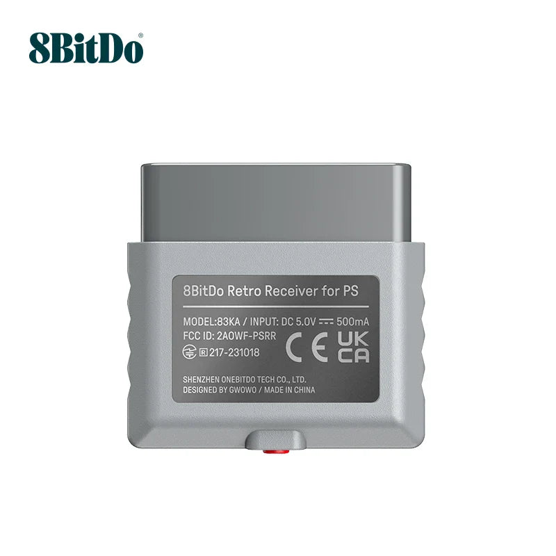 8BitDo Retro Receiver – Wireless Bluetooth Adapter for PS1, PS2, PS5, PS4, Switch Pro, Xbox One & Wii U Controllers