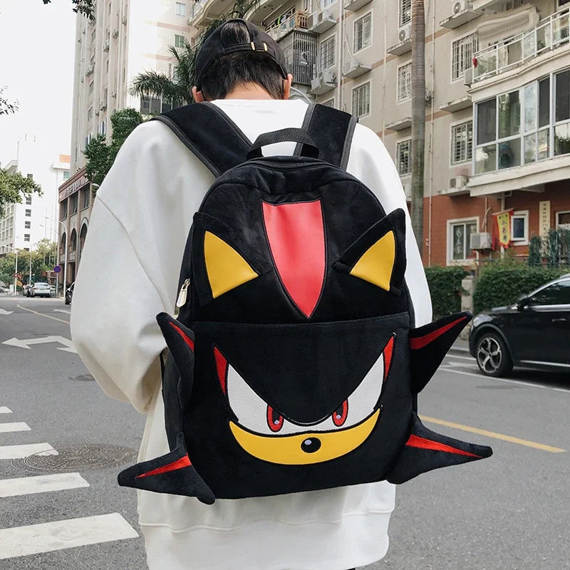 Cartoon Hedgehog Plush Backpack — Large Capacity Schoolbag Handbag for Girls, Cute Student Bag Gift